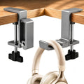 JAKO Headphone Stand for Desk, Aluminum Alloy Foldable Headphone Holder - Headset Stand Hook Mount, PC Gaming Headset Holder Under Desk Clamp for Office, Computer, Student Class Table, Handmade Table by JAKO