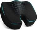 TushGuard Seat Cushion - Cushion for Office Chair, Car Seat, Airplane, Bleacher - Sciatica & Coccyx Pain Relief Desk Chair Cushion for Long Sitting Office Workers, Car Drivers(Black, XX-Large) | for Car Seat, Airplane, Desk Chair - Sciatica & Hip & Coc... by TushGuardSeatCushonsPillows