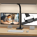 GAEFURY LED Desk Lamp for Home Office, 24W Bright Desk Lamp with Phone Holder Base - 25 Lighting Modes Eye-Caring Desk Light Adjustable Gooseneck Lamp for Workbench Drafting Reading Study by GAEFURY