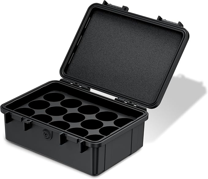 KIWIFOTOS 15 pcs D Cell Battery Organizer Case IP67 Waterproof - Image 9
