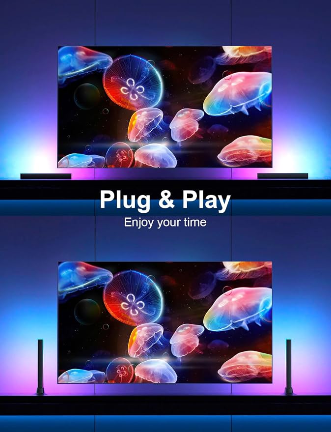 RGB Light Bar, LED Light Bar, APP Control USB Powered, Color Changing TV Backlight Music Sync Ambient Lighting for Room PC Monitor Gaming Party Desk - Image 5