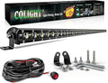CO LIGHT Led Light Bar Single 50 inch Slim Single Row Lightbar Driving Combo Beam Off Road Work Lights with Mounting Brackets & 6D Reflectors for Truck, Car, Cabin, Boat, ATV, UTV by COLIGHT