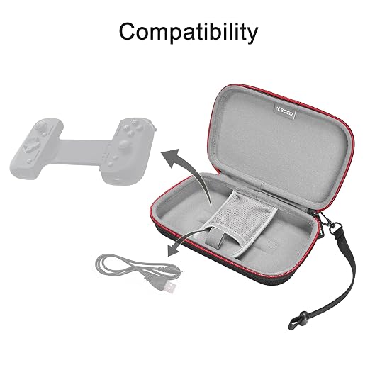 RLSOCO Carrying Case for Razer Kishi V2/Kishi V2 Pro Mobile Gaming Controller (Case Only) - Image 4