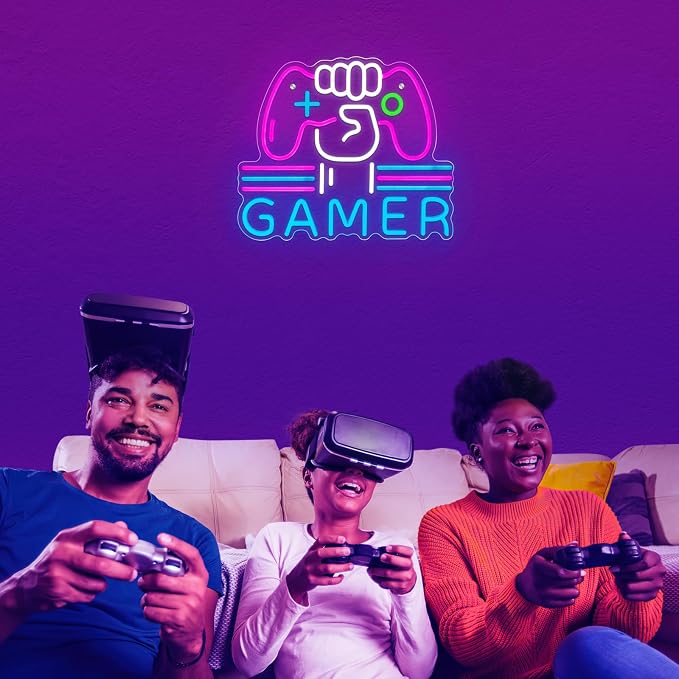 Gamer Neon Sign LED Game Light for Gaming Video Room Bedroom Wall Decor - Image 7