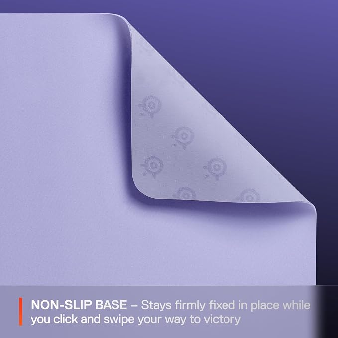 SteelSeries QcK Cloth Gaming Mouse Pad - Exclusive Micro-Woven Surface - Optimized for Gaming Sensors - Maximum Control - Size M - Lavender - Image 4