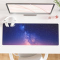 QiyI PU Leather Large Mouse Pad, Office Decor, 31.5" x 11.8", Starry Sky | Desk Décor Accessories, Extended Size, Waterproof & Easy to Clean, Smooth Surface, Non Slip Desk Organization by QIYI