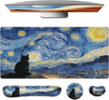 Mouse Pad Set Large Desk,Keyboard Mouse Pad Anime Mousepad with Non-Slip Base and Stitched Edge Mouse Mat Desk Pad 35.4 x 15.7 Mouse Pads for Desk Home Office (Sky Cat) by jinaply
