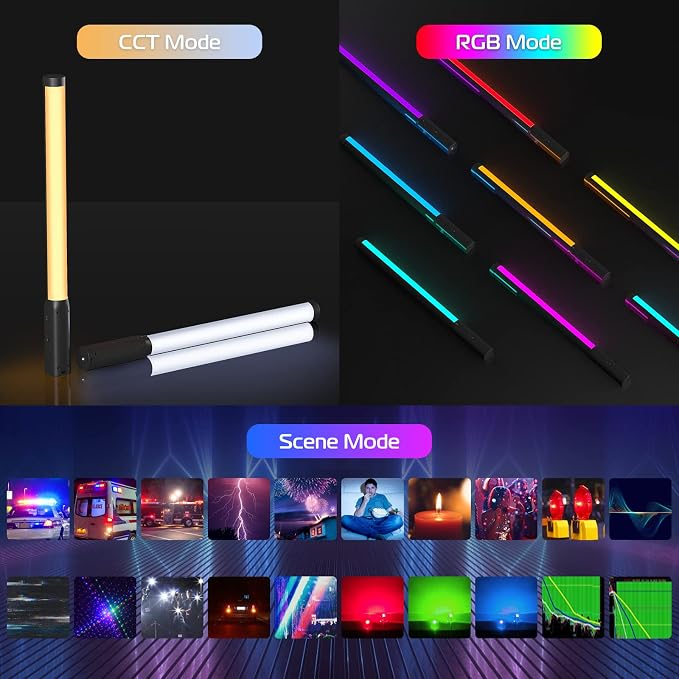 ULANZI VL119 Handheld Light Wand RGB LED Video Light Stick for Photography - Image 2