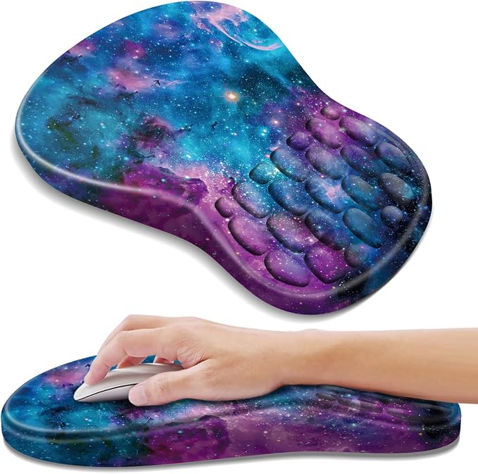 YIWEI Ergonomic Mouse Pad with Wrist Rest for Carpal Tunnel Pain Relief by Unknown