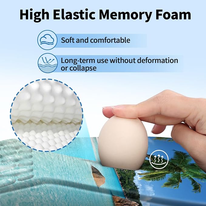 YIWEI Ergonomic Mouse Pad with Wrist Rest for Carpal Tunnel Pain Relief - Image 2