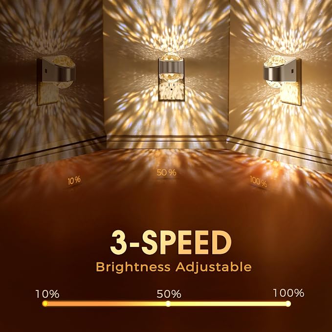 Briignite Night Light, Sliver Night Lights Plug into Wall LED Projector - Image 3