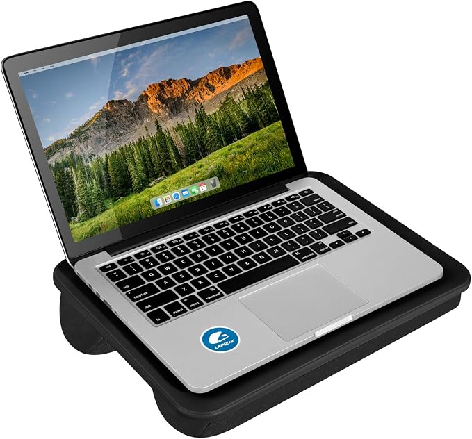LAPGEAR Compact Lap Desk – Black, Fits 14" Laptops - Image 7