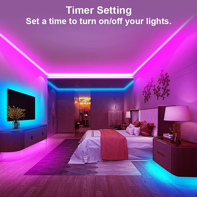 Maylit 8 PCS RGB Under Cabinet Lights with App and Remote Control - Image 4