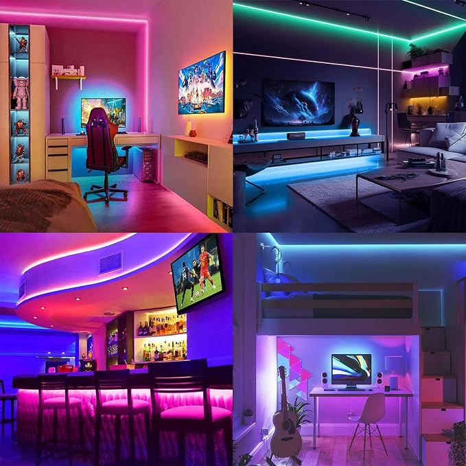 3.28FT RGB Neon Light Strip, 5V USB Led Strip Lights with Touch Controller, Flexible Neon Rope Lights for Bedroom, Party, Home Decor - Image 6