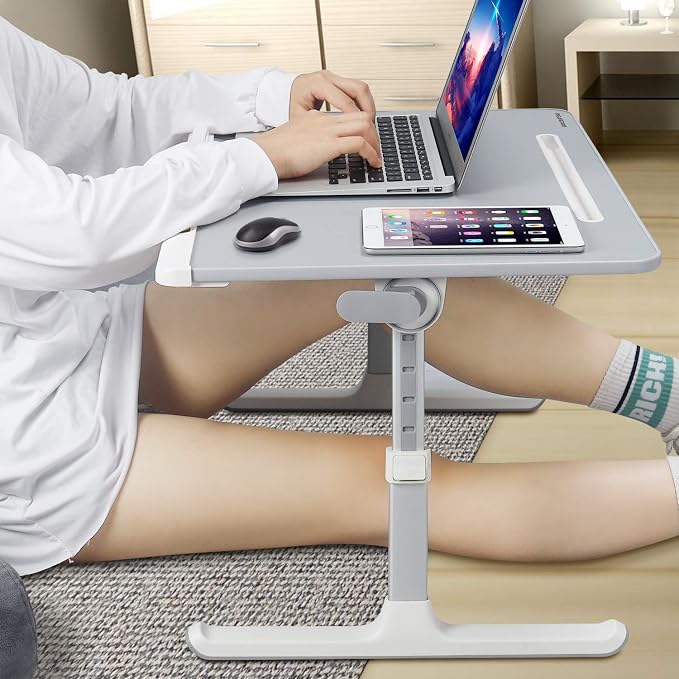 NEARPOW XXL Bed Table Tray, Adjustable Laptop Lap Desk for Couch, Black - Image 8