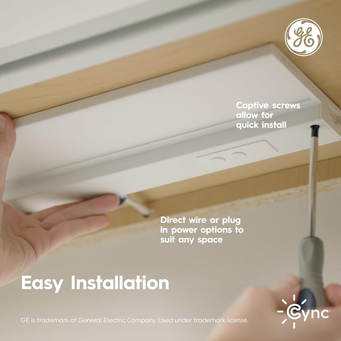 Cync GE Reveal HD+ Smart Under Cabinet Light Bar, Color Changing, 12in - Image 4