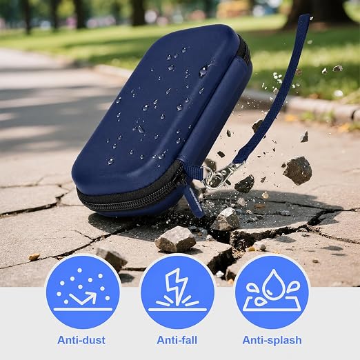 Case for WELLST·G Handheld Game for Kids Adults, Universal fit for TaddToy/ for Beijue 16-Bit Handheld Console - Retro Video Games Travel Storage Cover Bag, Portable Electronic Organizer Holder (Royal Blue) - Image 5
