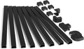 126in Cord Hider Kit, Wire Hiders for TV on Wall, Paintable Cable Management Kit, Wire Cover for Wall Mount TV, Hide Wires Along Wall, Black Cord Cover Wall Wire Management, 8xL15.7in W0.95in H0.55in by ZhiYo