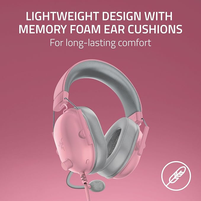 Razer BlackShark V2 X Wired Xbox Gaming Headset, Pink - Image 5