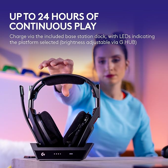 Logitech G Astro A50 Multi-Platform Wireless Gaming Headset - White - Image 5