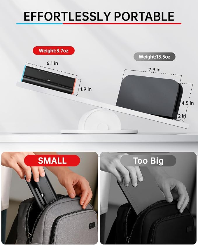 Switch 2 Dock with HDMI, 4K Portable Docking Station for Nintendo Switch2 - Image 5