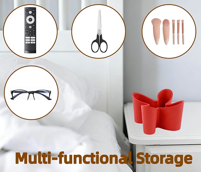 Flower Shape Remote Control Holder Modern,Desk Organizer Storage Container - Image 6