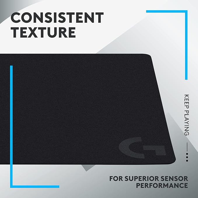 Logitech G240 Cloth Gaming Mouse Pad (340x280x1) - Black | 340x280x1, Optimized for gaming sensors, moderate surface friction - Image 3