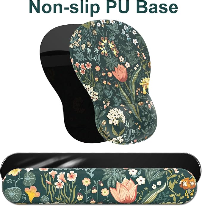 Ergonomic Mouse Pad with Wrist Rest and Keyboard Wrist Rest, Gel Mousepad - Image 5