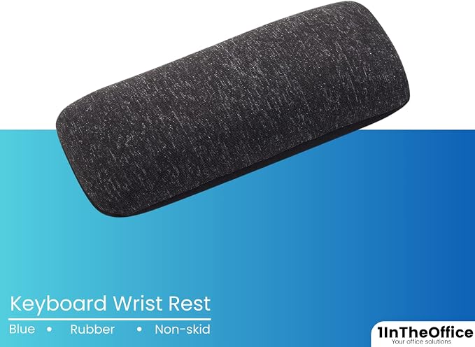 1InTheOffice Mouse Wrist Rest, Beaded Wrist Support Pad Ergobeads, Black - Image 3