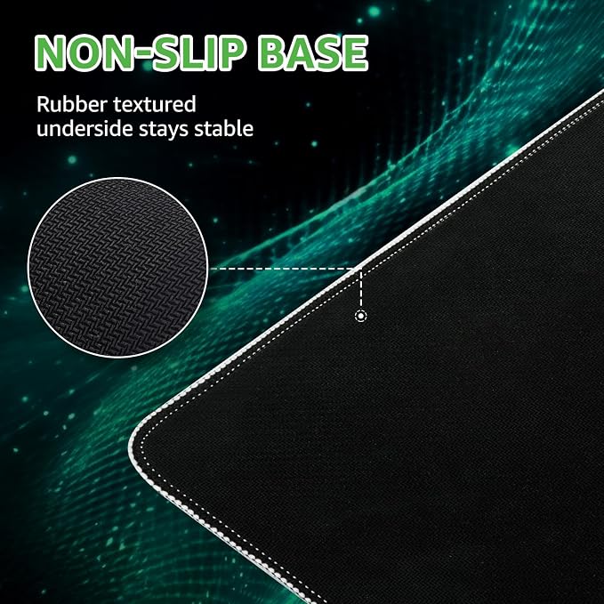 iCasso Excel Cheat Sheet Desk Pad, Excel Mouse Pad Shortcuts | Large Desk Mat,Extended XXL Non-Slip Exel Mousepad with Stitched Edges for Computer Keyboard - Image 6