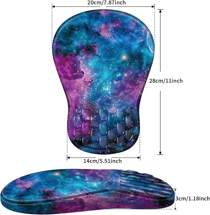 YIWEI Ergonomic Mouse Pad with Wrist Rest for Carpal Tunnel Pain Relief - Image 6