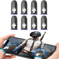 8 Pack Gaming Finger Sleeves for Mobile Gaming,Smooth Feel,Anti Sweat,Ultra Thin,0.3mm Silver Fiber,Gaming Finger Gloves for PUBG COD Dedales Gamer,zhicom Finger Sleeves Fit All Touchscreen Devices by Unknown