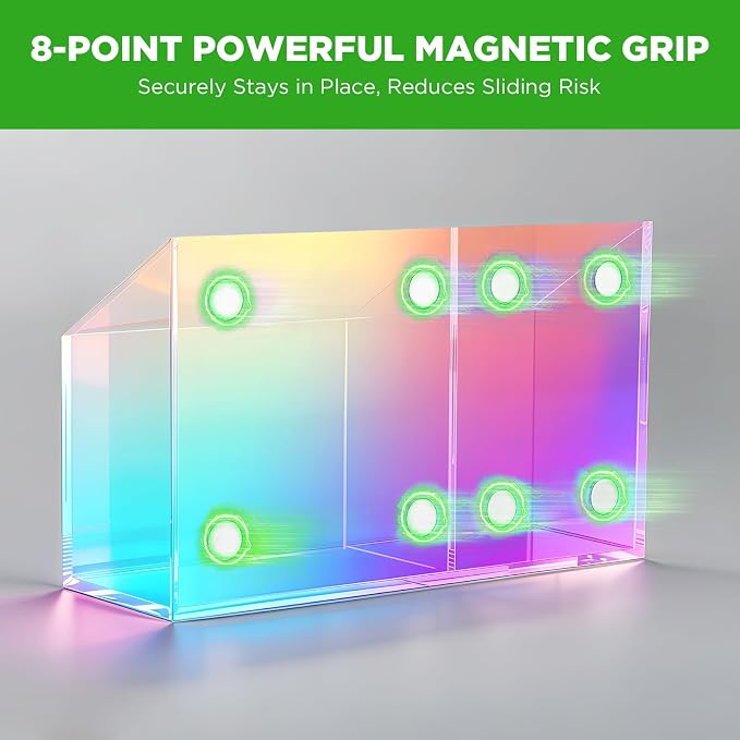 Acrylic Magnetic Pen Holder for Whiteboard,Fridge, School Supplies - Image 2