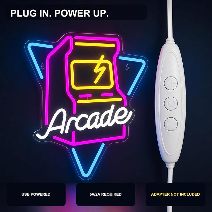 Arcade Game Neon Sign Gamer LED Neon Light for Game Room Wall Decor - Image 8