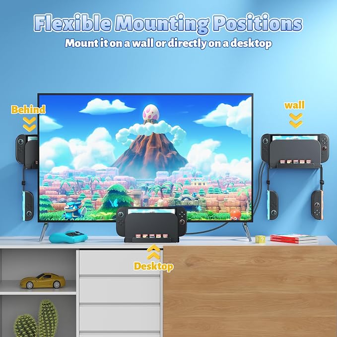 FASTSNAIL Wall Mount & Organizer for Nintendo Switch 2/Switch 1 - Image 6