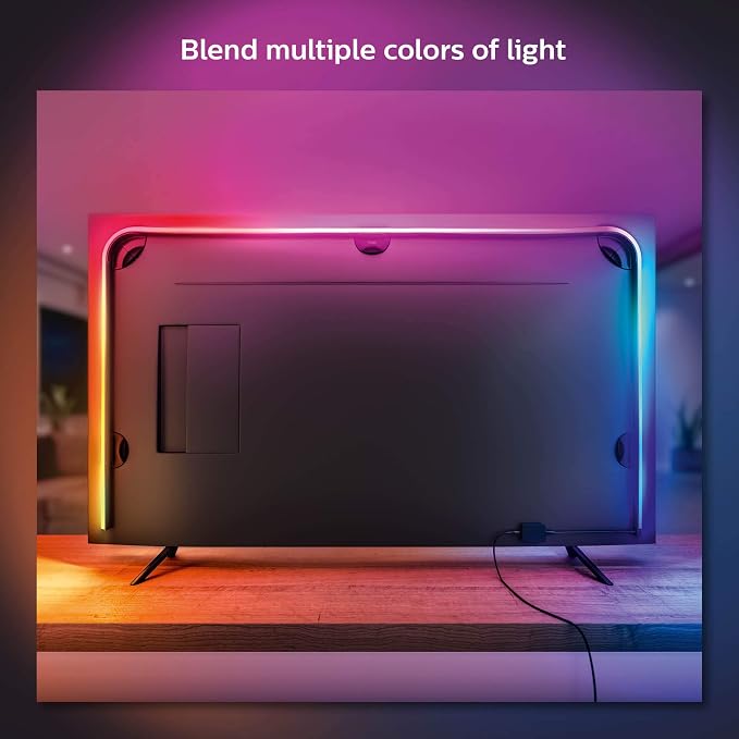 Philips Hue Play Gradient 55" Smart TV Light Strip-Flowing Multicolor LED Color-Changing TV Backlight-Sync with_TV,Music,and Gaming-Requires Bridge and Sync Box-Control with App or Voice (Pack of 2) - Image 3