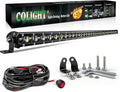CO LIGHT Led Light Bar Single 38 inch Slim Single Row Lightbar Driving Combo Beam Off Road Work Lights with Mounting Brackets & 6D Reflectors for Truck, Car, Cabin, Boat, ATV, UTV by COLIGHT