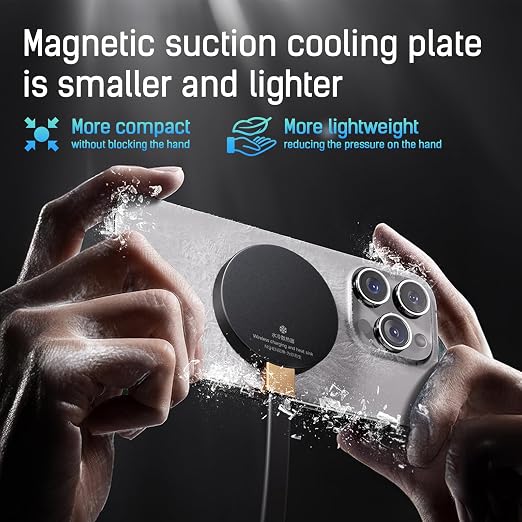 Magnetic Phone Cooler, Phone Cooler Phone, pad Cooler, Phone Radiator with Liquid Cooling,Freeze in 15s, noiseless Cooling,for Phone/Tablet/Pad (Don't Support Wireless Charging) - Image 7