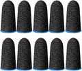 Mobile Game Finger Sleeves, Sweat-proof Fingertip Covers - 10 Finger Touchscreen Control, Seamless Thumb, 1 Pair Glove (10 Fingers) by Unknown