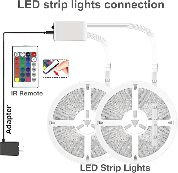 dalattin Led Strip Lights 200ft (2 Rolls of 100ft), Led Lights for Bedroom with App & Remote Control, 24V Led Lights Strip for Room & Festival Decoration - Image 2