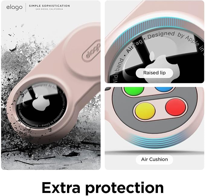 elago W5 Case Keychain Compatible with Apple AirTag 2nd Gen (2026) & 1st Gens - (Track Dogs, Keys, Backpacks, Purses, Golf Rangefinders) Tracking Device Not Included - Image 6