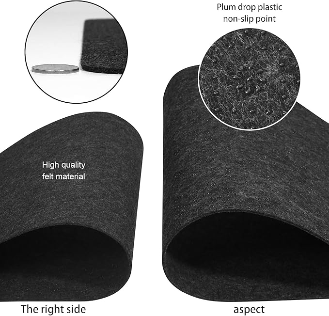 DAWNTREES Large Felt Desk Mat, 47.2"x 23.6", Desk Pad for Office and Home | Non-Slip 120x60cm Full Table Mouse Pad,Keyboard Mat for Desk,Desktop Protection (Dark Gray) - Image 5