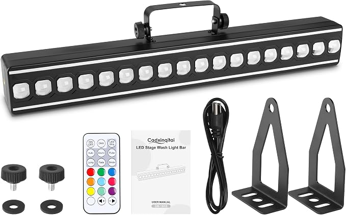 LED Stage Wash Light Bar 80W RGB 18 LED Stage Light Bar 28 Lighting Modes - Image 7