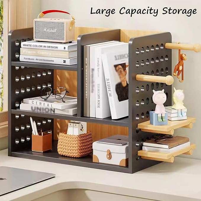 Desk Pegboard Gaming Pegboard Standing Pegboard, Desktop Organizer Office Storage Rack with Accessories, Desktop Display Rack for Dorm Office(30 * 39cm) - Image 4