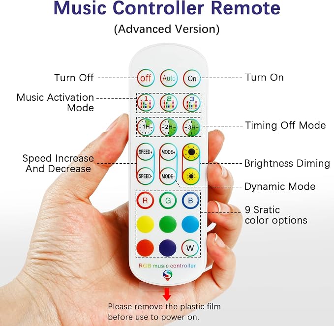 Smart WiFi & IR Dual-Control RGB Remote Controller, 24-Key Music Controller - Image 2