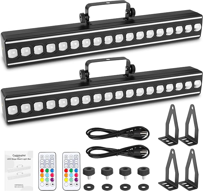 LED Stage Wash Light Bar 80W RGB 18 LED Stage Light Bar 28 Lighting Modes - Image 7