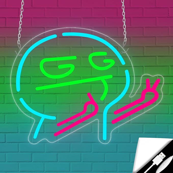 Gaming Neon Sign,Gamer Neon Signs for Game Room Decor,Good Game Neon Sign for Gaming Wall Decor,Game Victory Led Lights,GG Stickman Neon Signs for Teen Boys Room Decor Gifts,Gamer Gifts - Image 6