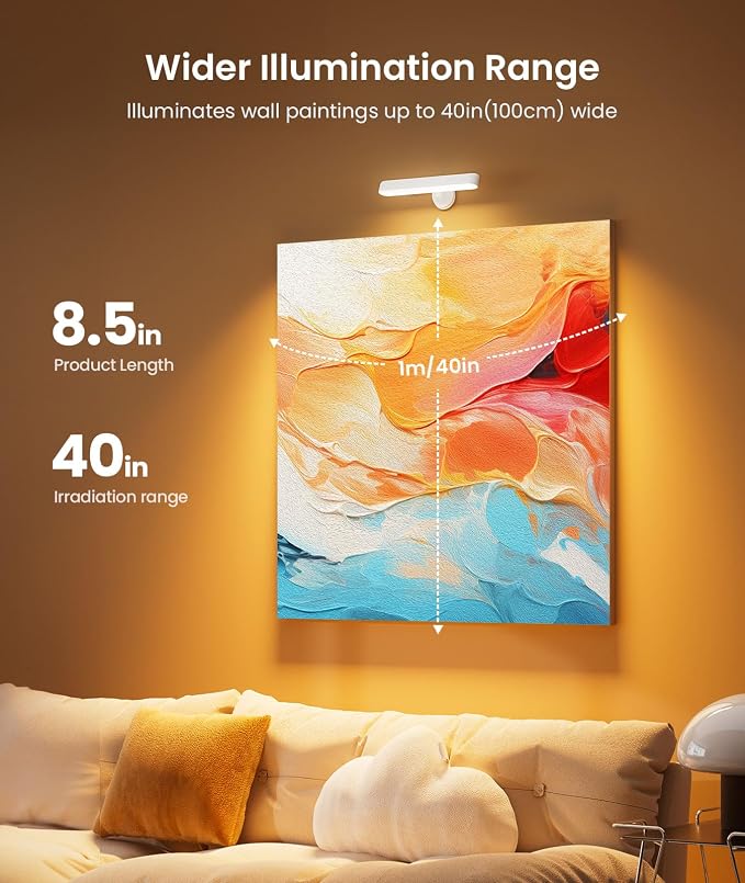 Rechargeable Battery Operated Wall Sconces 7500mAh, Wall Lights for Bedroom - Image 4