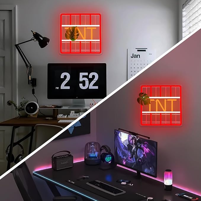 Game Neon Sign TNT Block Led Signs Dimmable Gamer Neon Signs for Wall Decor Gaming Light Up Sign for Men Teens Boys Gamer Room Gifts - Image 7