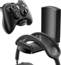 Sticky Headphone Stand Controller Holder - EURPMASK Upgraded Adhesive Gaming Headset Hook, Headphone Holder for Desk with Soft Rubber Pads, Universal PC Gaming Accessory Controller Headset Stand,Black by EURPMASKChoosethecolorofeurope